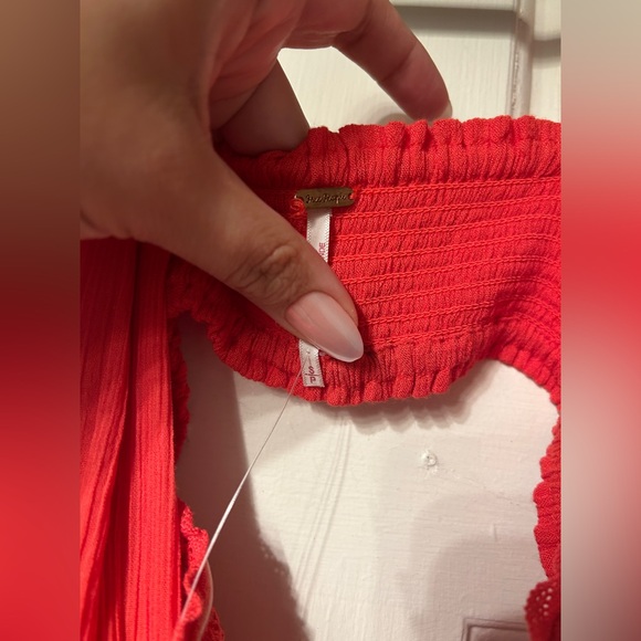 🆕 NEW WITH TAGS Free People Santa Maria Maxi Dress in Passionfruit - Picture 6 of 7